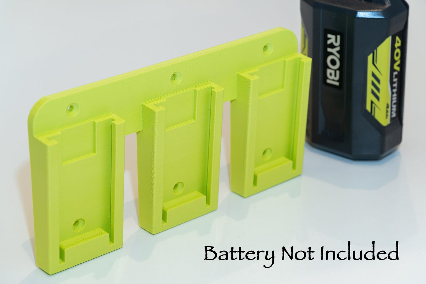 Ryobi 40v Battery wall mount / holder - Original design