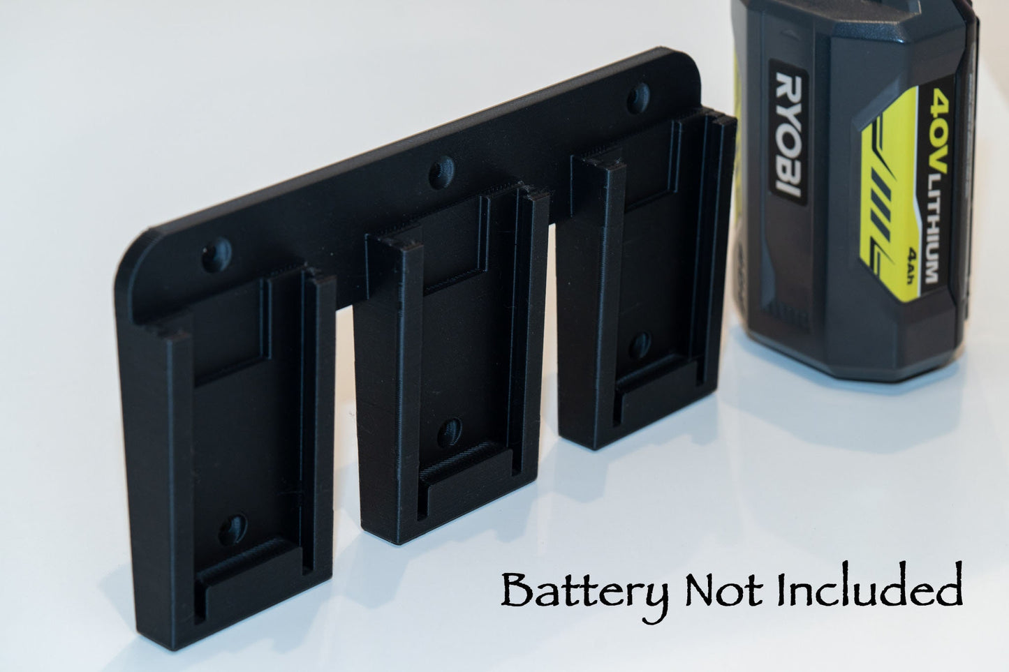 Ryobi 40v Battery wall mount / holder - Original design