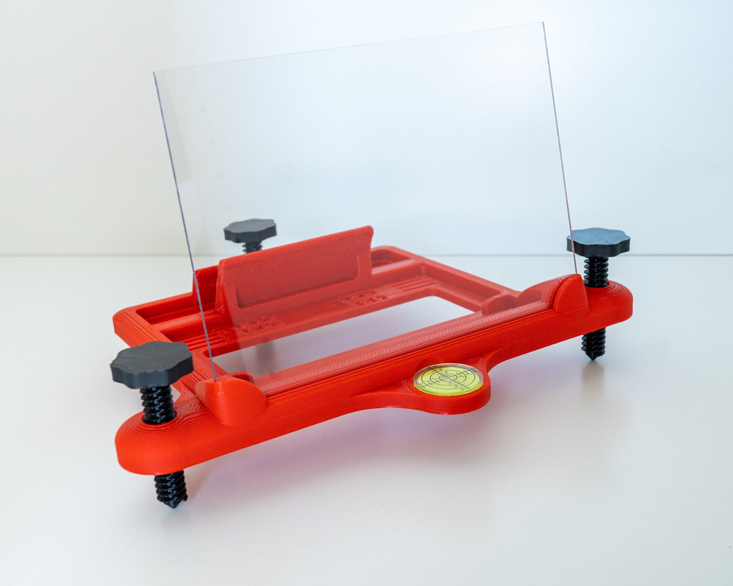 Adjustable Alignment & Leveling Dock Stand for Flightscope Mevo Plus (Mevo+) w/portable battery charger tray