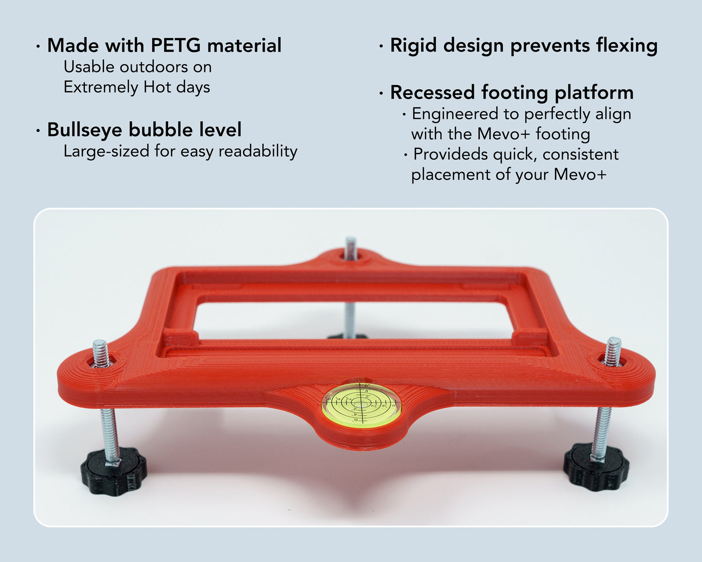 Adjustable Alignment & Leveling Dock Stand for Flightscope Mevo Plus (Mevo+) 2023, 2024, 2025, and Limited Edition