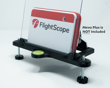 Adjustable Alignment & Leveling Dock Stand for Flightscope Mevo Plus (Mevo+) 2023, 2024, 2025, and Limited Edition w/Ball-Ricochet Protection