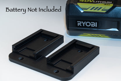 Ryobi 40v Battery wall mount / holder - Original design