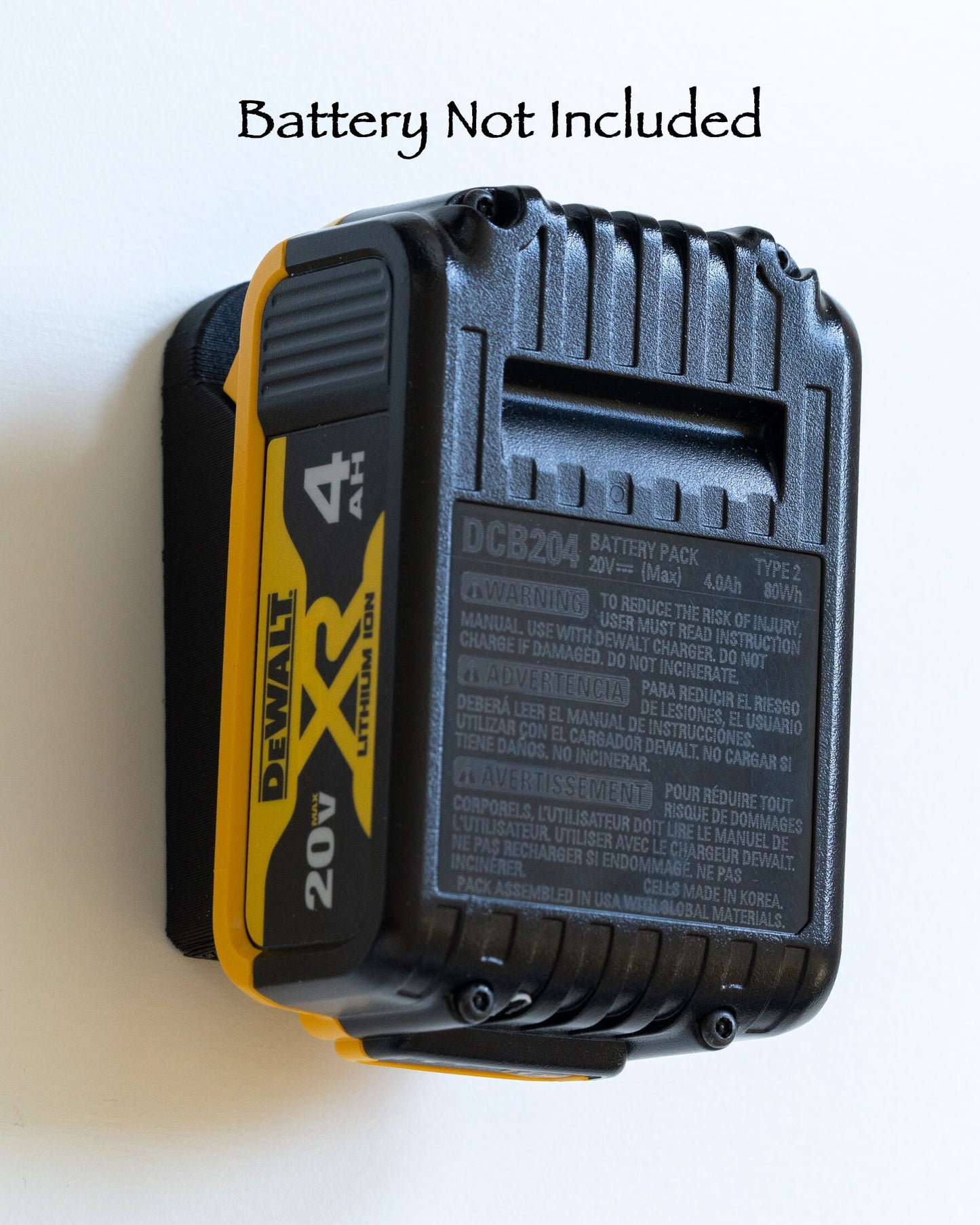 DeWALT 20v MAX / MAX XR Battery Mount / Holder - Original design