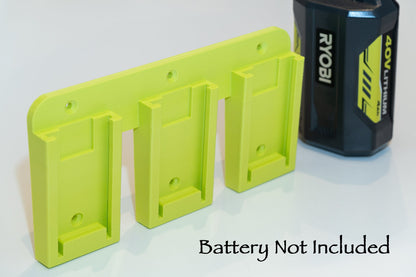 Ryobi 40v Battery wall mount / holder - Original design