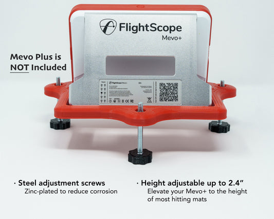 Adjustable Alignment & Leveling Dock Stand for Flightscope Mevo Plus (Mevo+) 2023, 2024, 2025, and Limited Edition