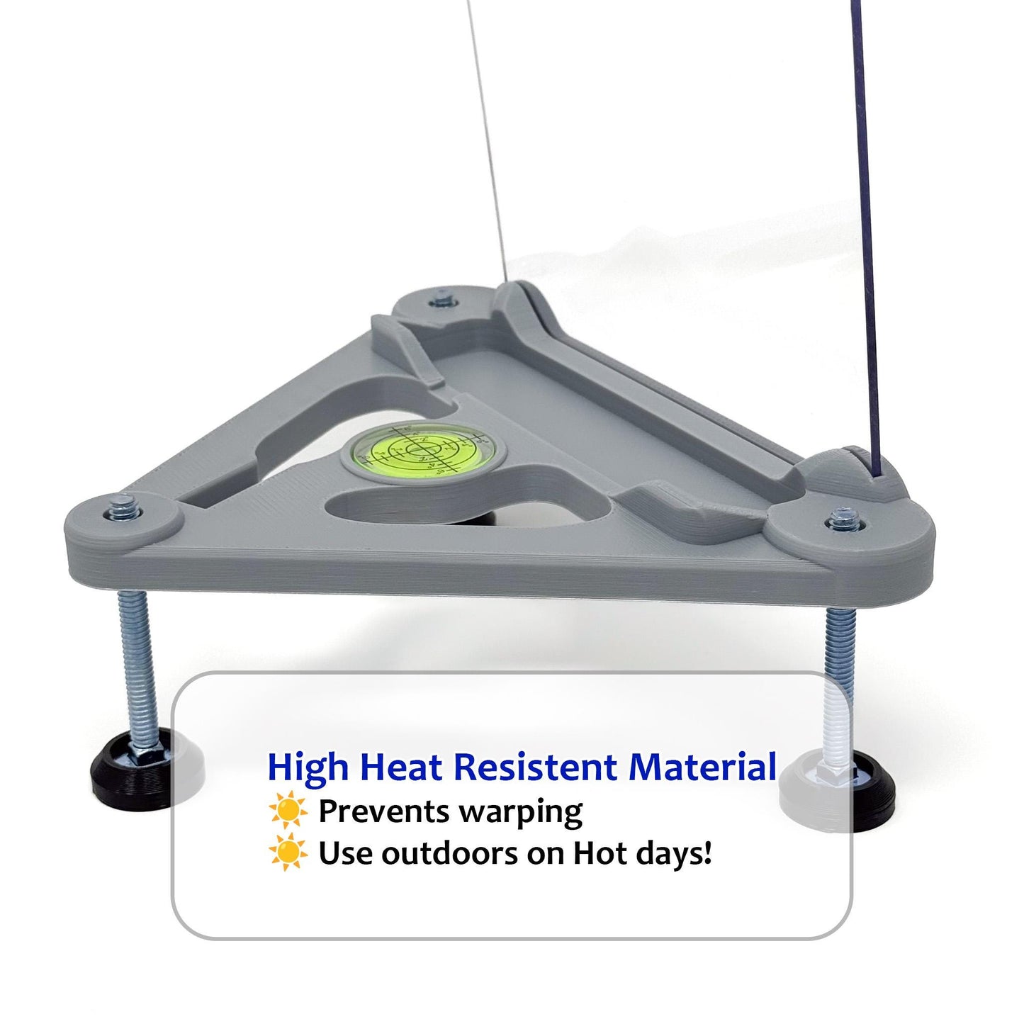 Adjustable Alignment & Leveling Stand with Polycarbonate Shield for FlightScope Mevo Gen2 / Gen 2
