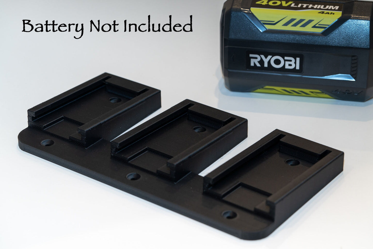 Ryobi 40v Battery wall mount / holder - Original design