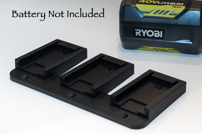Ryobi 40v Battery wall mount / holder - Original design