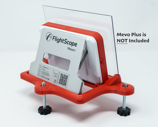 Adjustable Alignment & Leveling Dock Stand for Flightscope Mevo Plus (Mevo+) 2023, 2024, 2025, and Limited Edition w/Ball-Ricochet Protection