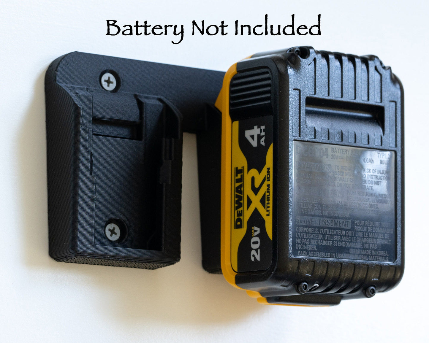 DeWALT 20v MAX / MAX XR Battery Mount / Holder - Original design