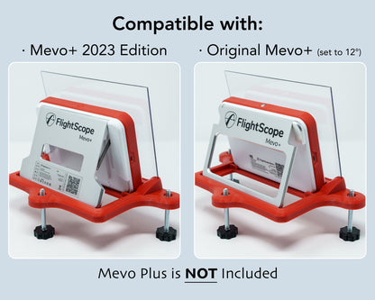 Adjustable Alignment & Leveling Dock Stand for Flightscope Mevo Plus (Mevo+) 2023, 2024, 2025, and Limited Edition w/Ball-Ricochet Protection