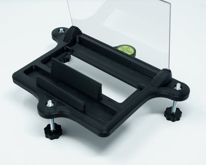 Adjustable Alignment & Leveling Dock Stand for Flightscope Mevo Plus (Mevo+) 2023, 2024, 2025, and Limited Edition w/portable battery charger tray