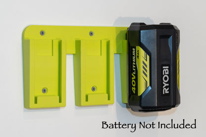 Ryobi 40v Battery wall mount / holder - Original design