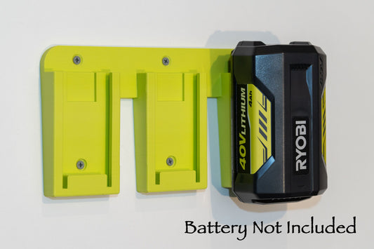 Ryobi 40v Battery wall mount / holder - Original design