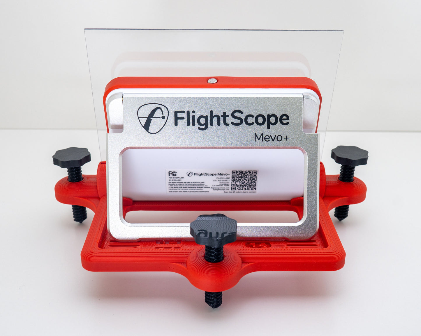 Adjustable Alignment & Leveling Dock Stand for Flightscope Mevo Plus (Mevo+) w/Ball-Ricochet Protection