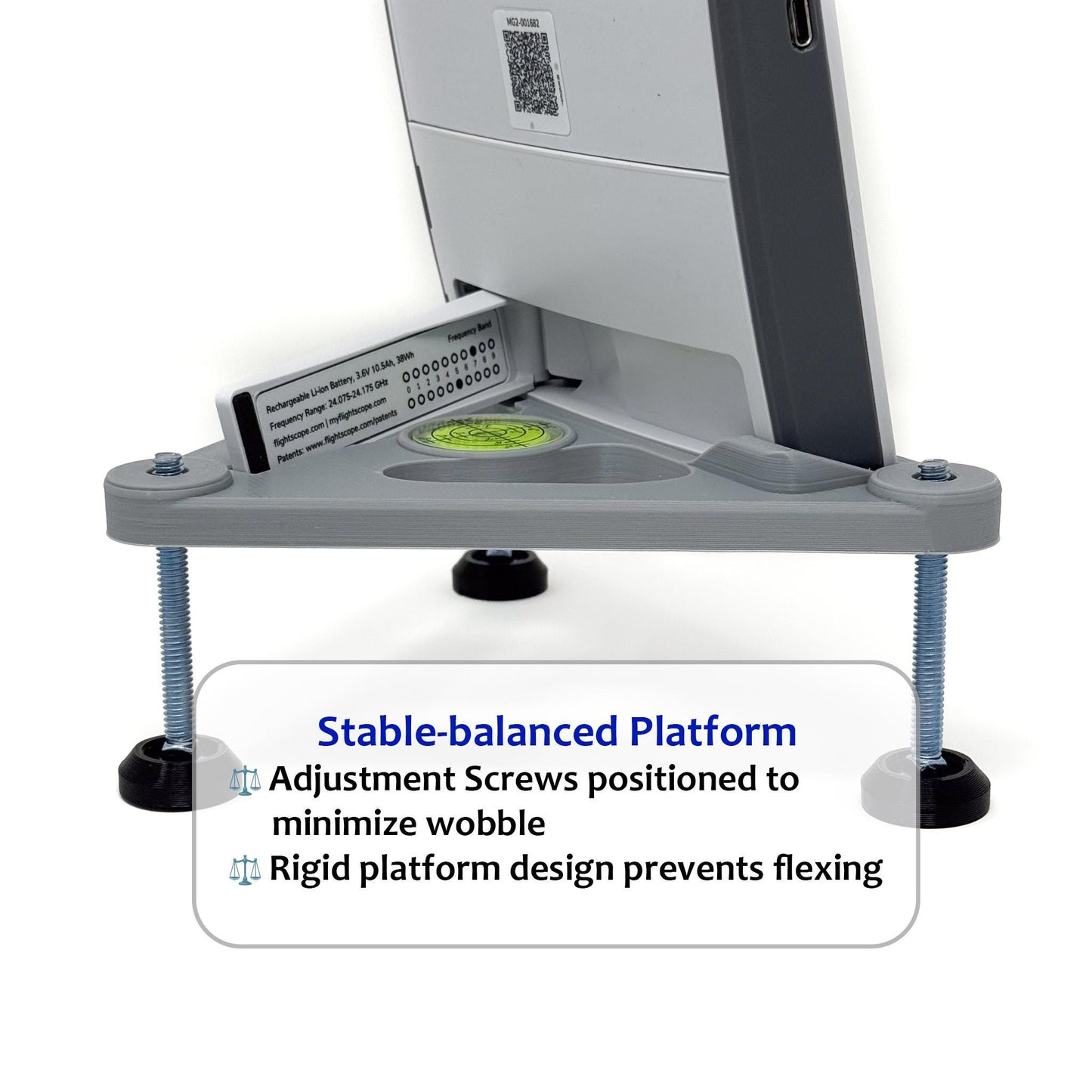 Adjustable Alignment & Leveling Stand for FlightScope Mevo Gen2 / Gen 2