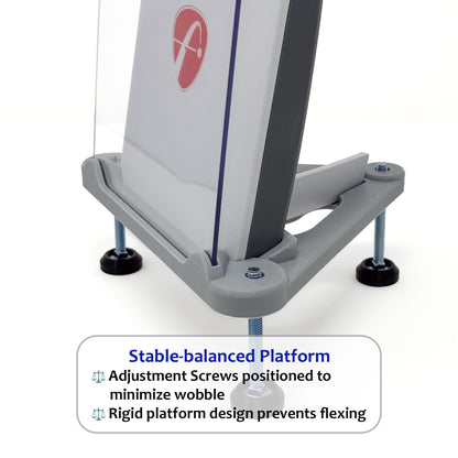 Adjustable Alignment & Leveling Stand with Polycarbonate Shield for FlightScope Mevo Gen2 / Gen 2