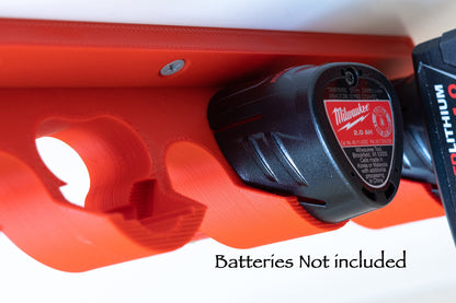 Milwaukee M12 Latching Battery Mount / Holder - Original Design