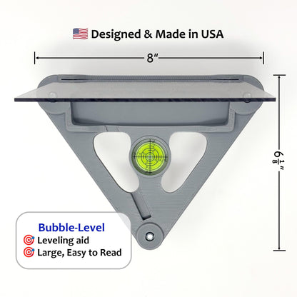 Adjustable Alignment & Leveling Stand with Polycarbonate Shield for FlightScope Mevo Gen2 / Gen 2