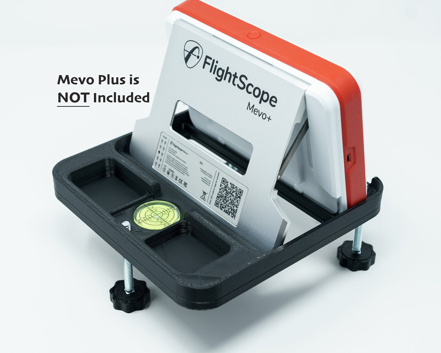 Ultra Portable Adjustable Alignment & Leveling Dock Stand for Flightscope Mevo Plus (Mevo+) - Fits in the Mevo Plus Case